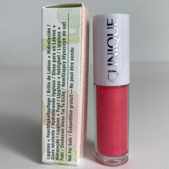 Clinique Pop Splash Lip Gloss + Hydration 12 Rosewater Pop - Picture 2 of 6